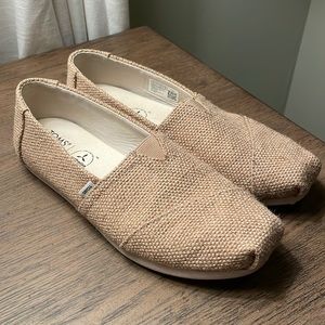 Tom’s Natural Tweed Shoes Size 9